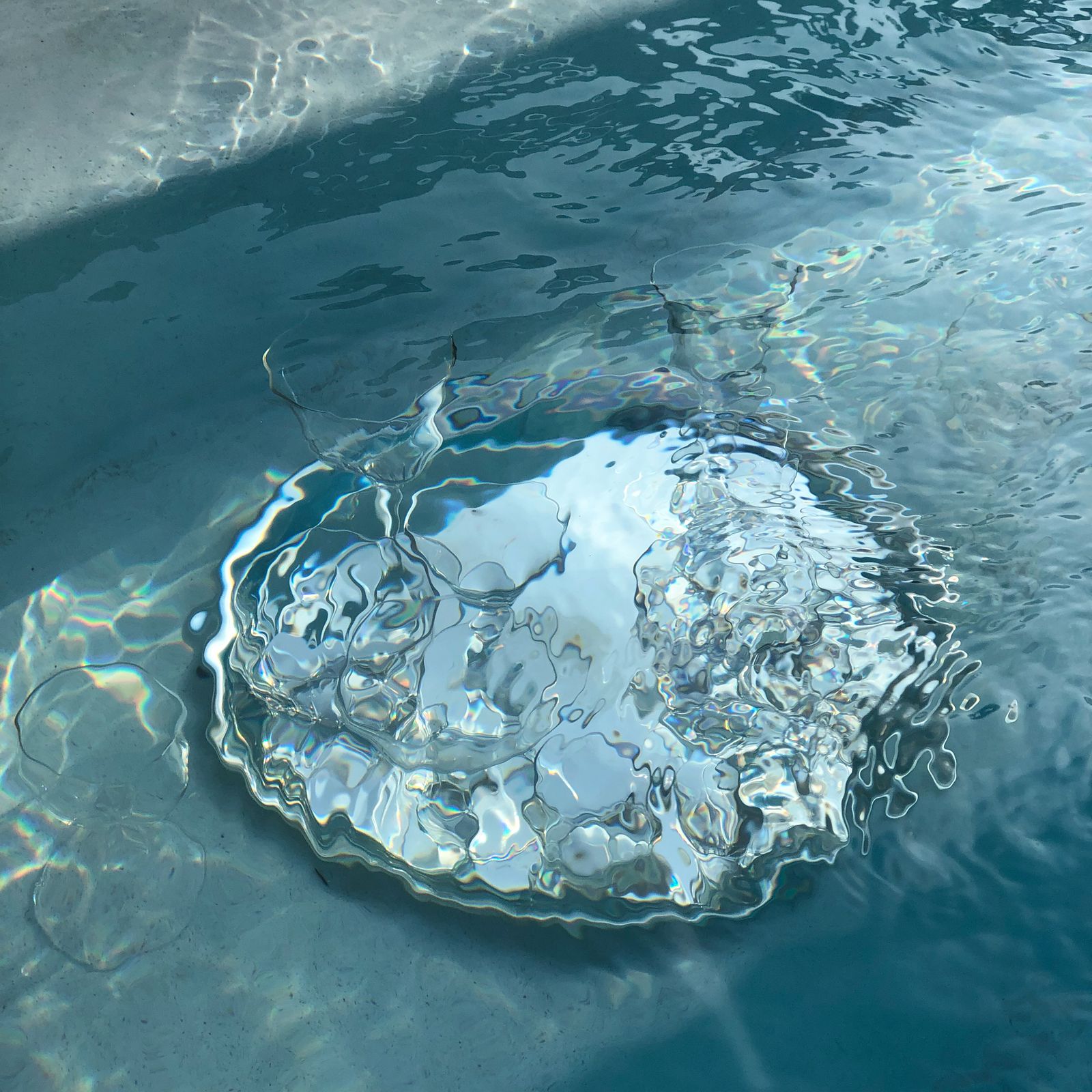 Clean water rippling in a basin